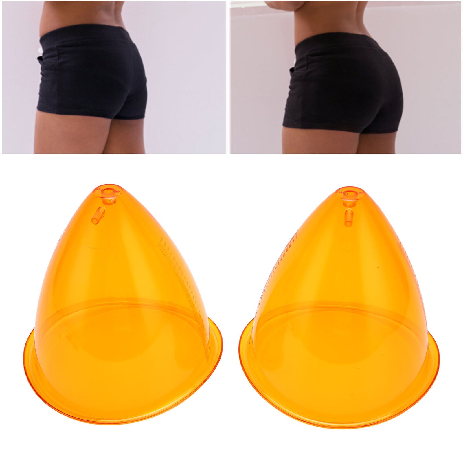 new Buttock Vacuum Cups 160ml L Vacuum Cupping Machine Accessories Butt Suction HGF koeek - KOEEK