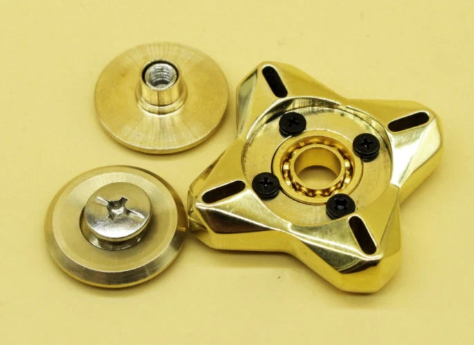 Brass Hand Twisting Spinning Top Toy Gyro Multi-function Gyroscope EDC Toys 07FC0E-D4 - KOEEK