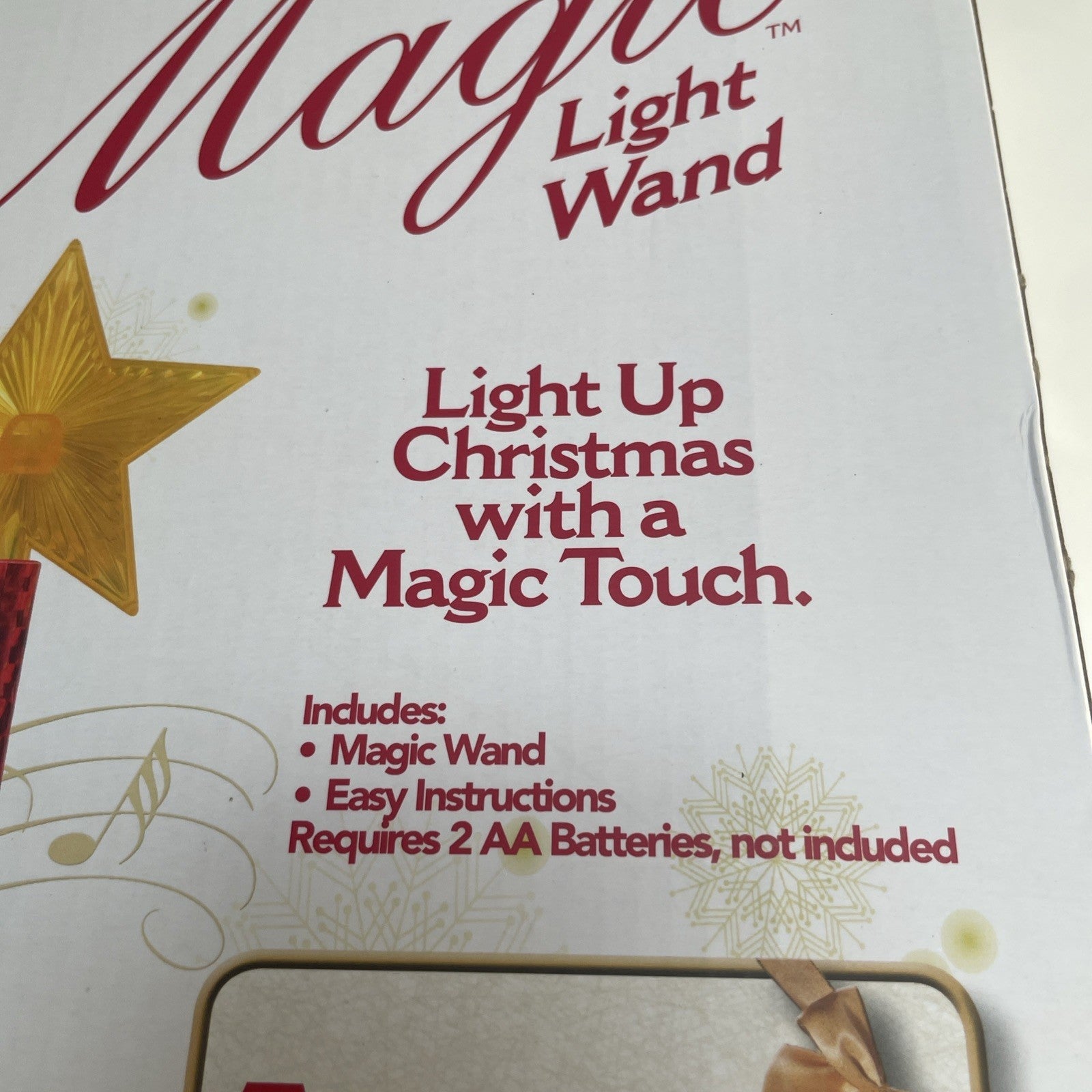 ! Christmas Magic Light Wand w/ Remote Control, Light & Sound, Red Wand NIB MAGIC - KOEEK