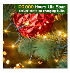 XURISEN 403ft Christmas Lights Outdoor, 1000 LED Super Long String Lights wit... XURISEN - KOEEK