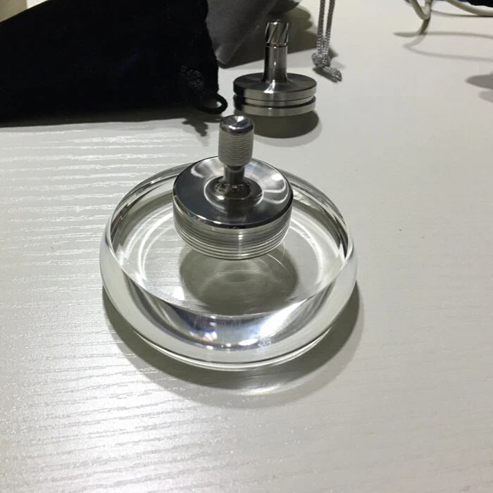 Professional K9 Cristal Glass Base for Spinning Top Precise Made mini size 2.6’ 07FC0E-D4 - KOEEK