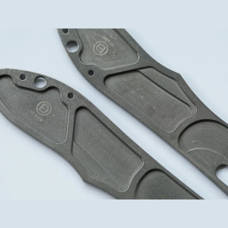 1 Pair Custom Made TC21 Titanium Alloy Knife Handle Scales for Benchmade 730 07FC0E-D4 - KOEEK