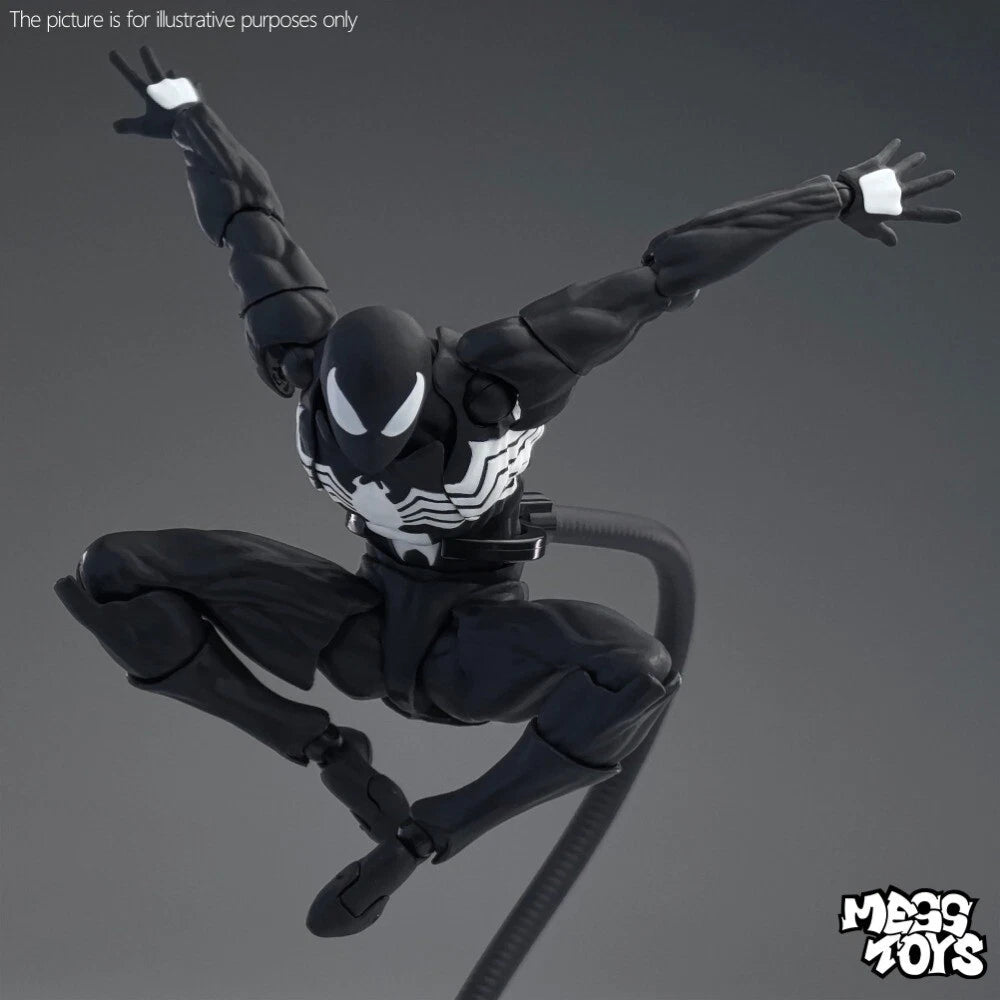 CT Toys Messtoys Symbiote Spider-Man Black Spider Action Figure Boxed (US STOCK) CT_TOYS - KOEEK