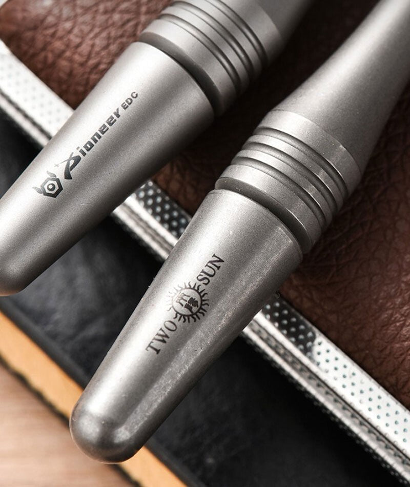 EDC Titanium Alloy Writing Ball Pen Portable Signature Pen Stationery Office Pen 07FC0E-D4 - KOEEK