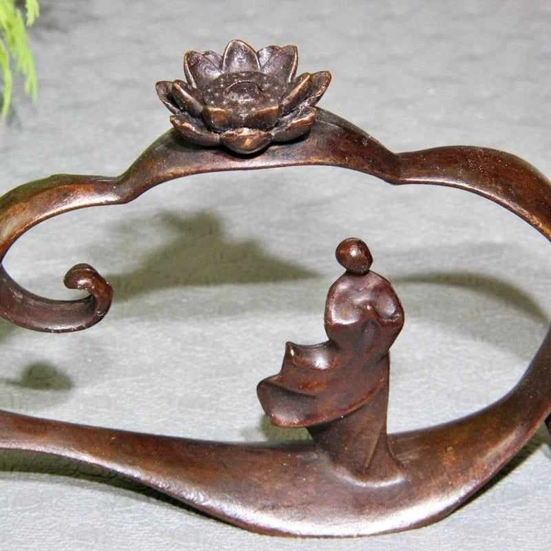 Chinese Zen Lotus Backflow Incense Burner Home Decor Cloud Aromatherapy Tea Art 07FC0E-D4 - KOEEK