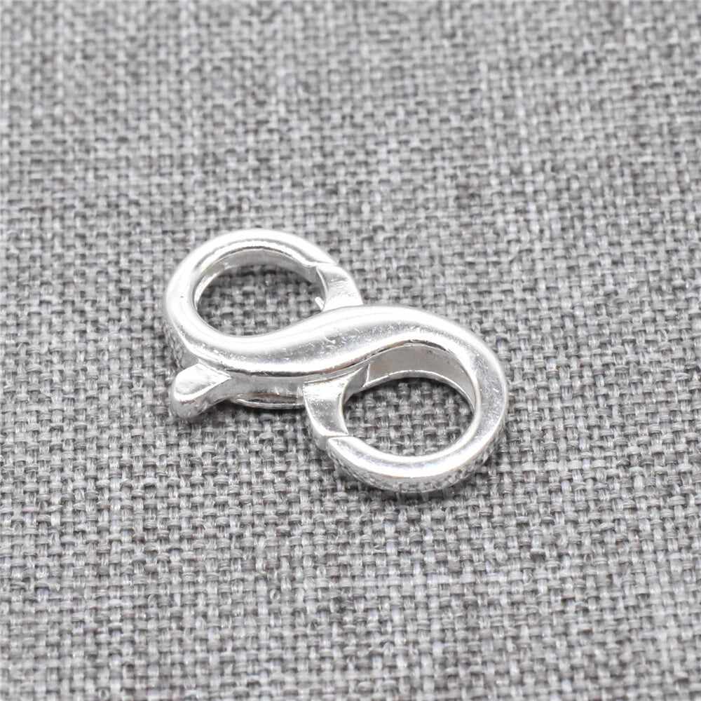 1pcs of 925 Sterling Silver Interchangeable Double Lobster Clasps for Necklace 07FC0E-D4 - KOEEK