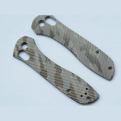 1 Pair Custom Made TC21 Titanium Alloy Knife Handle Scales for Benchmade 707 07FC0E-D4 - KOEEK