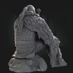 1/24 Resin Figure Model Kit Ancient Viking Warrior Bjorn Ironside Statue 07FC0E-D4 - KOEEK