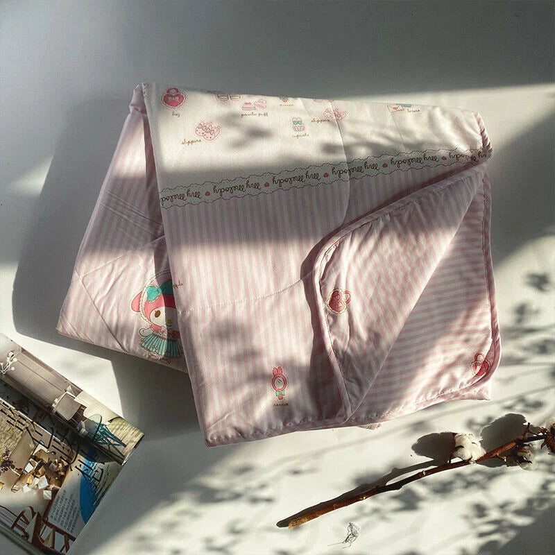 Cotton My Melody Blanket Summer Cool Quilt Pink Bed Quilt Cover Warm Blanket 07FC0E-D4 - KOEEK