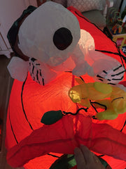 Authentic GEMMY Snoopy On Dog House Lighted 6ft PLEASE READ GEMMY - KOEEK