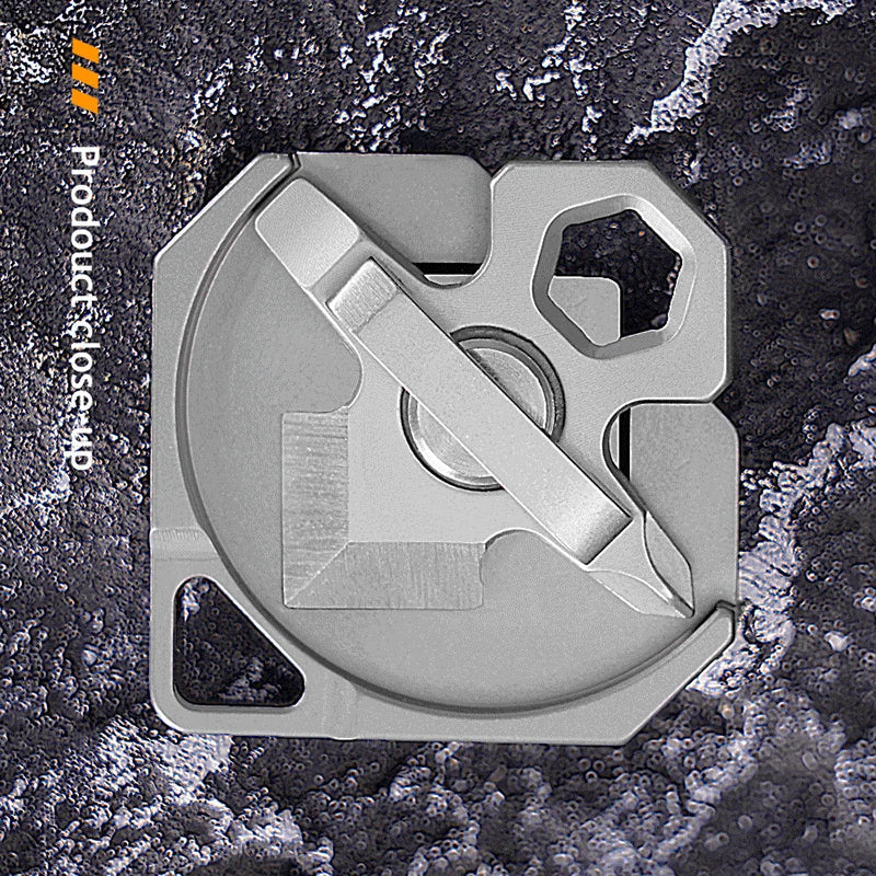 4 IN 1 Titanium Multi Tools Screwdriver Cutter Portable Camping EDC Keychain 07FC0E-D4 - KOEEK