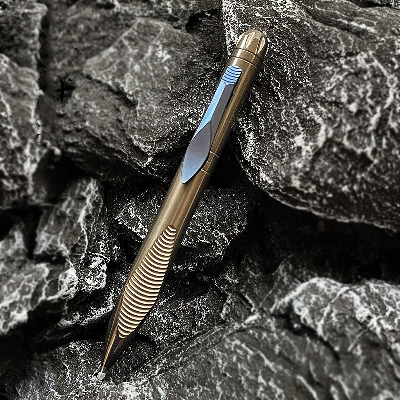Titanium Alloy Pocket Ballpoint Pen Signature Working pen Stationery Gifts EDC 07FC0E-D4 - KOEEK