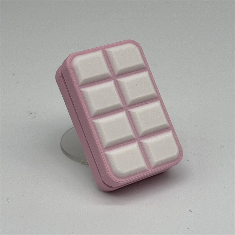 Novelty 3D Chocolate Block Fidget Toys EDC Plastic Push Fidget Slider Fun Toy 07FC0E-D4 - KOEEK