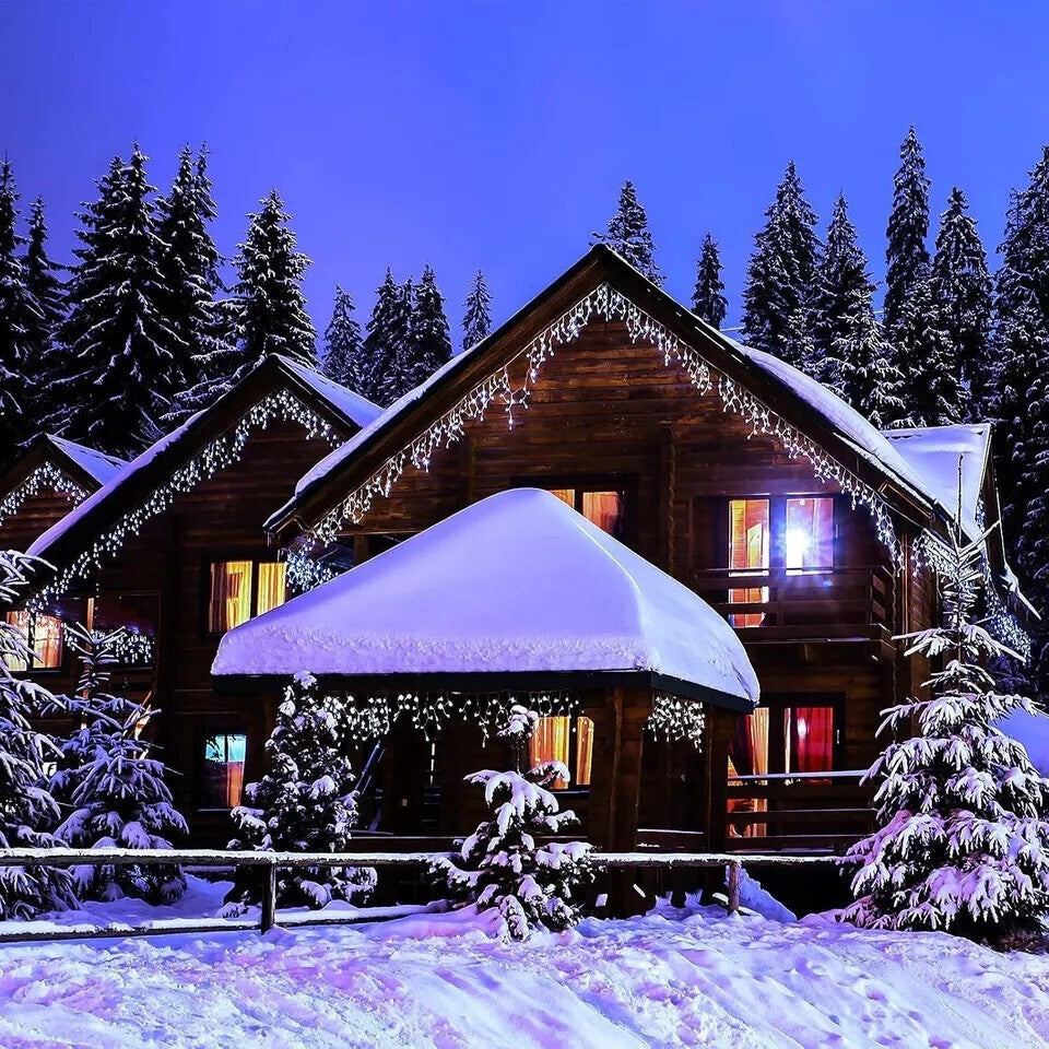 13~130ft Curtain Icicle Lights Wedding Party LED Fairy Christmas Indoor Outdoor 07FC0E-D4 - KOEEK