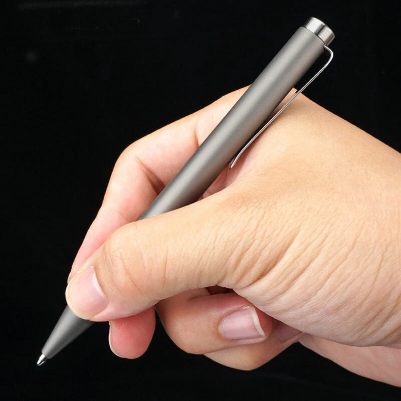 Titanium Alloy Bolt Action Pocket Ball Pen Signature Tactical EDC Pen G2 Refill 07FC0E-D4 - KOEEK