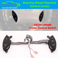 new F87Z9C888BB Steering Wheel Mounted Cruise Control Switch Replacement Black 07FC0E-D4 - KOEEK