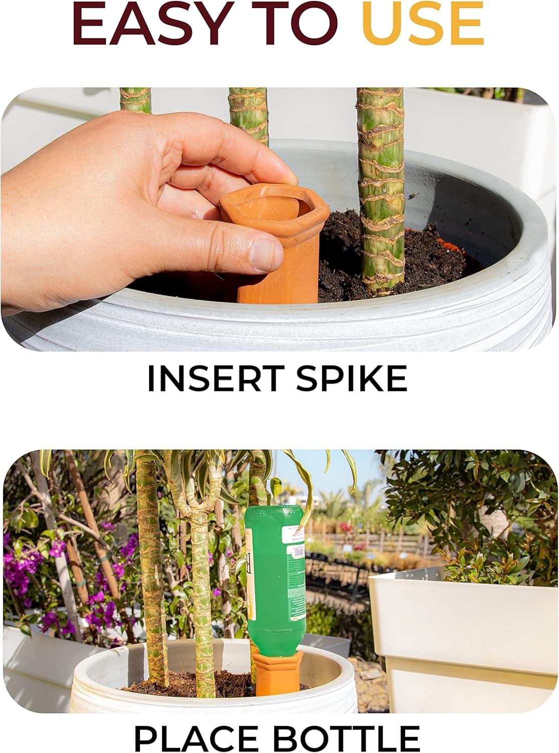 new 10-Pack Natural Self Watering Spikes - Terracotta - 10-pack Terra-cotta 07FC0E-D4 - KOEEK