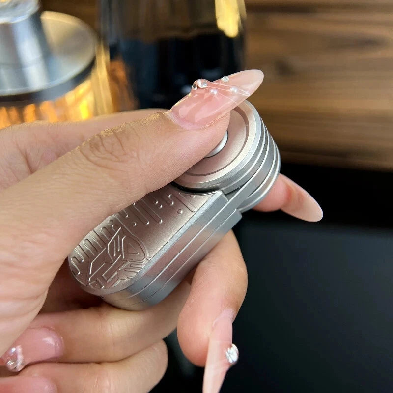 EDC Five in one Fidget Spinner Push Card Slider Ratchet Button Fingertip Toy 07FC0E-D4 - KOEEK