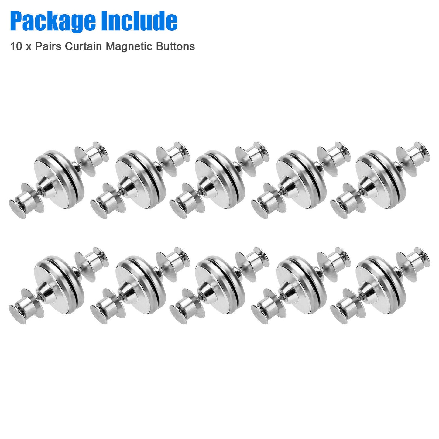 10 Pairs Magnetic Buckle Curtain Clips Nail Button Anti-Light Leakage Decor