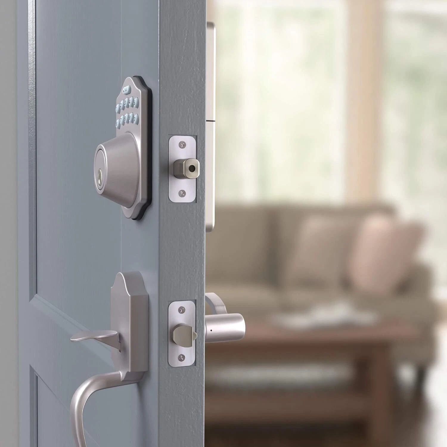 Electronic keypad door locks w/touch control keyless entry w/key entry option 07FC0E-D4 - KOEEK