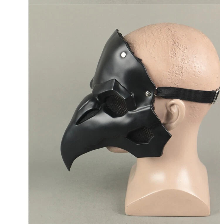 Overwatch OW Doctor Black Crow Mask Half Face Mask Cosplay Mouth Mask Soft PVC 07FC0E-D4 - KOEEK