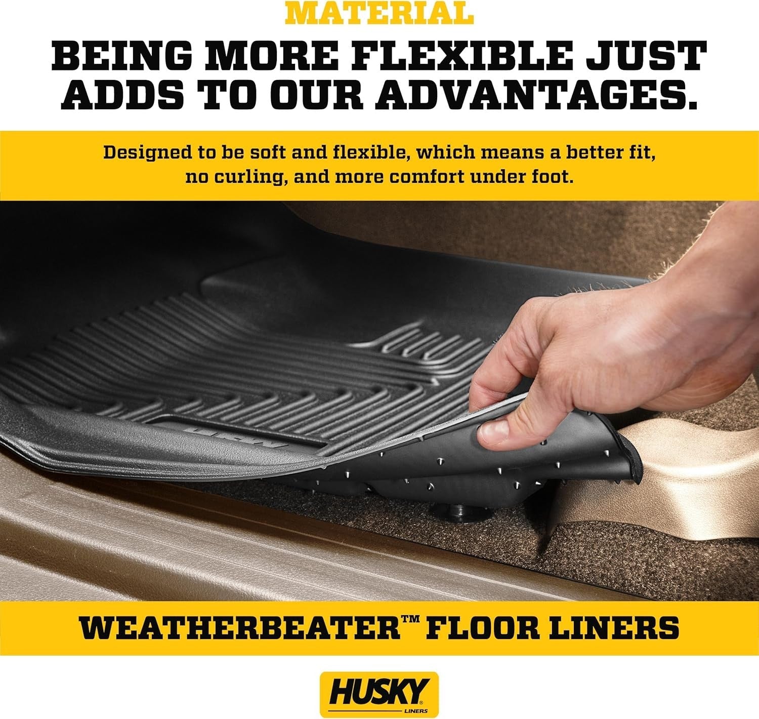 new Husky Liners Weatherbeater Floor Mats | Fits 2015-2023 Chevrolet Black HUSKY LINERS - KOEEK