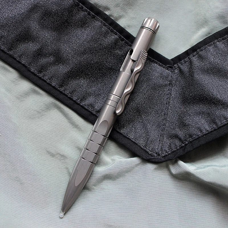 Titanium Pocket Ball Pen Signature Working Pen w/ Spinning Gyro Toy EDC Pen Gift EDC - KOEEK