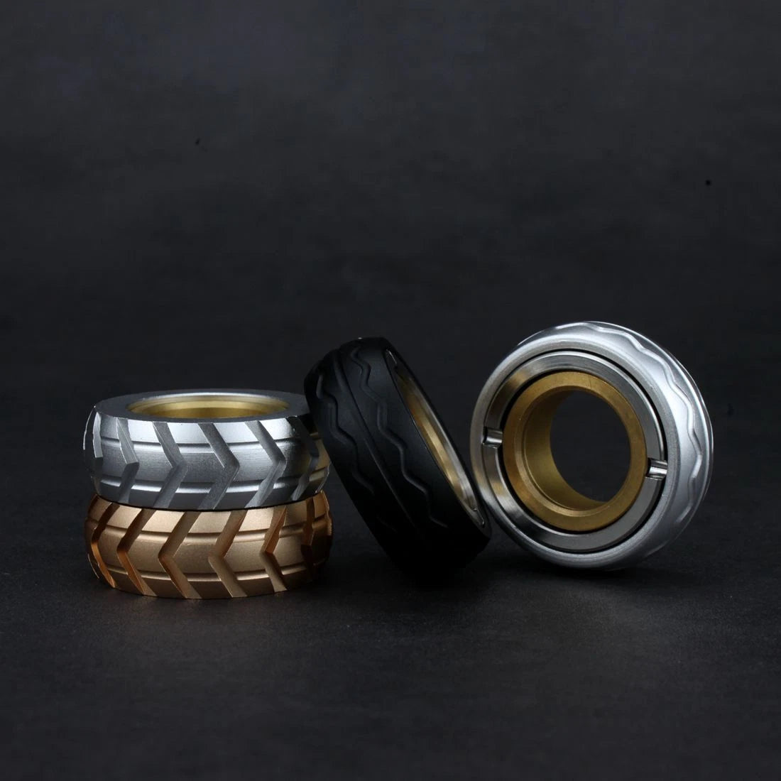 Mechanic Ring Tire Fidget Clicker Magnetic Slider Haptic EDC Toys Stress Relief 07FC0E-D4 - KOEEK