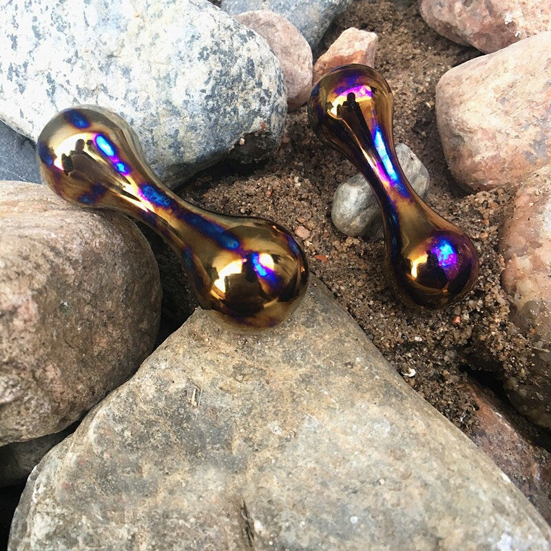 EDC Solid Titanium Begleri Unzip Toys Knucklebone Turn Bone Finger Dumbbell Gift 07FC0E-D4 - KOEEK