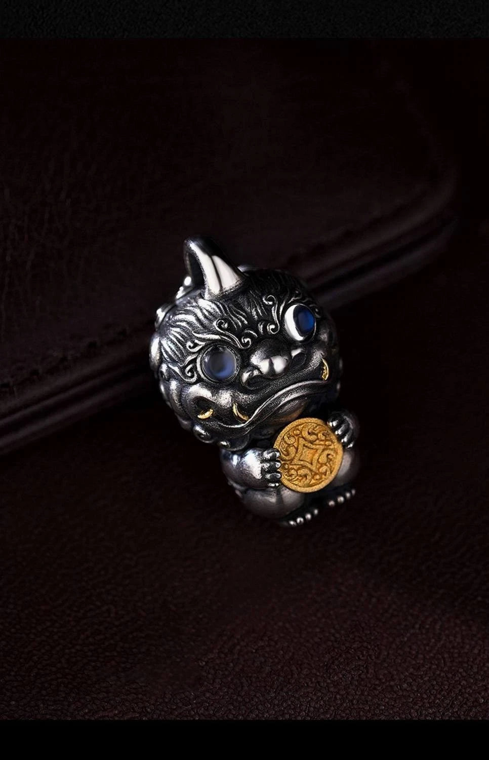 Pixiu Pendant Necklace Chinese Style Men's Amulet  Charm 07FC0E-D4 - KOEEK