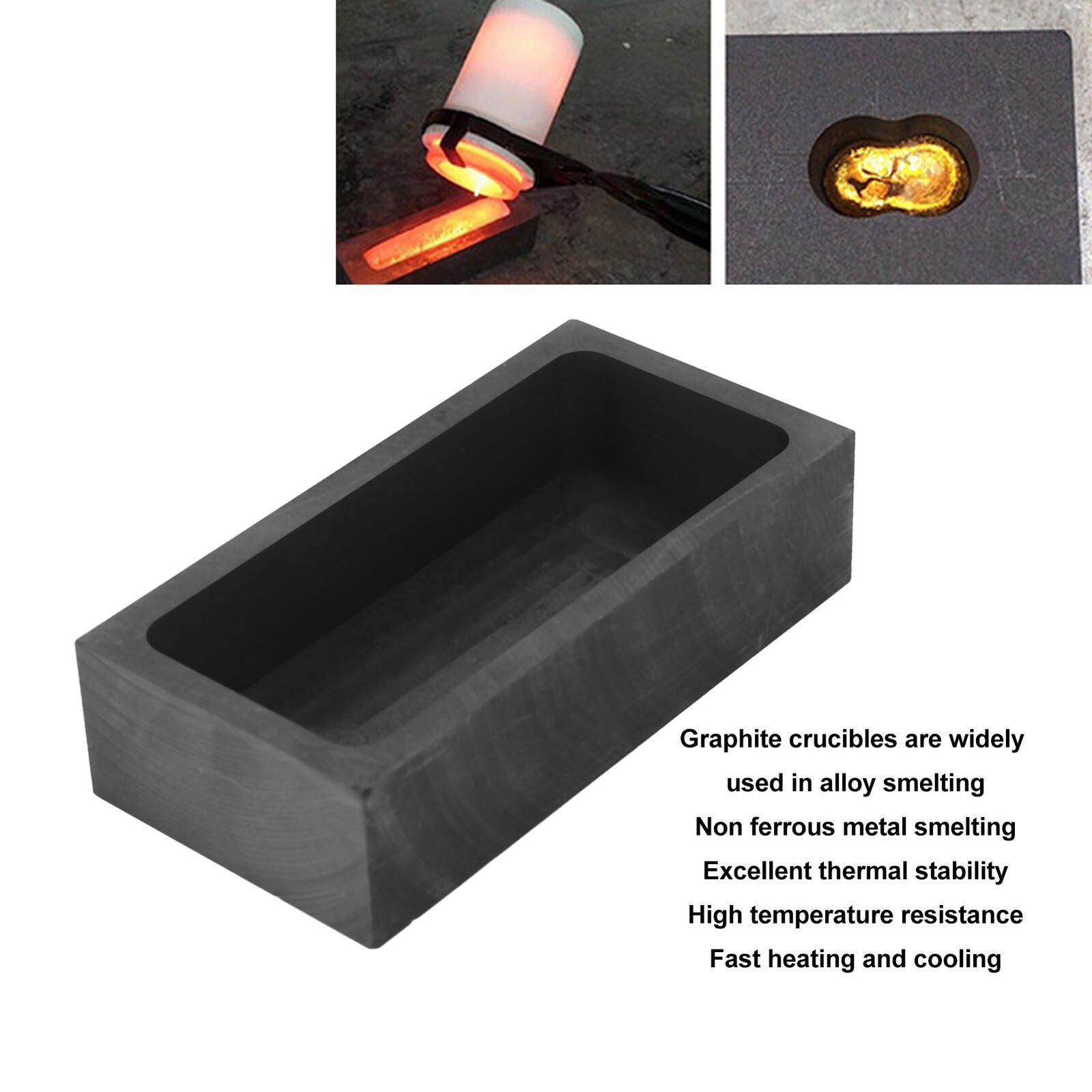 new Casting Graphite Molds Corrosion Oxidation Resistant High Purity Rectangular ABE koeek - KOEEK