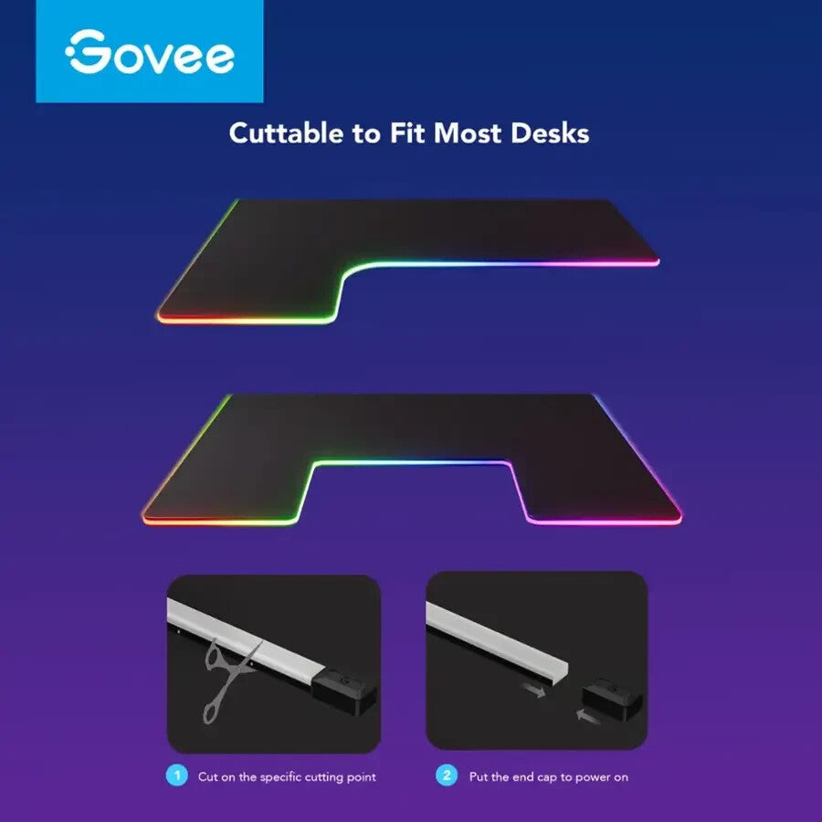 Govee - RGBIC LED Neon Rope Light for Desks 6.5ft - H61C2 - GOVEE - KOEEK