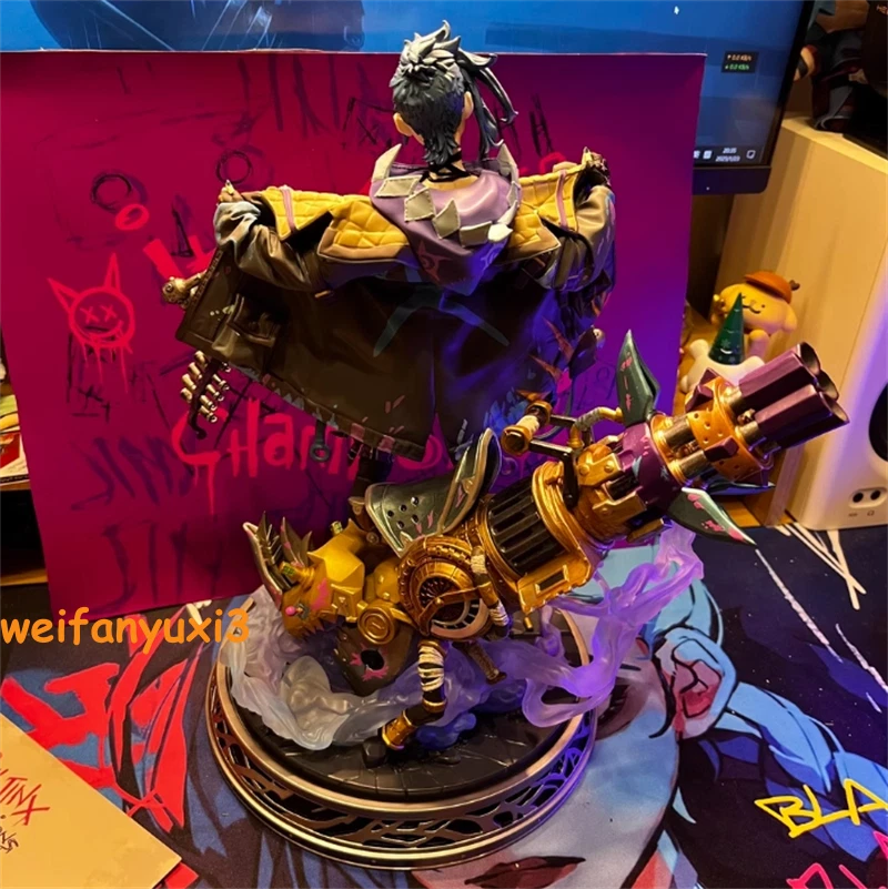 Jinx 1/7 Figure Statue Arcane：League of Legends Model 30.5cm Toy Collectible 07FC0E-D4 - KOEEK