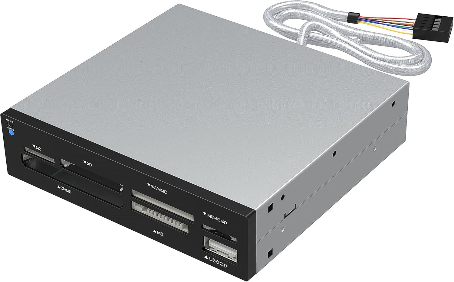 new SABRENT 74 in 1 3.5 Inch Internal Flash Supports 74 Memory Type, Black,Silver SABRENT - KOEEK