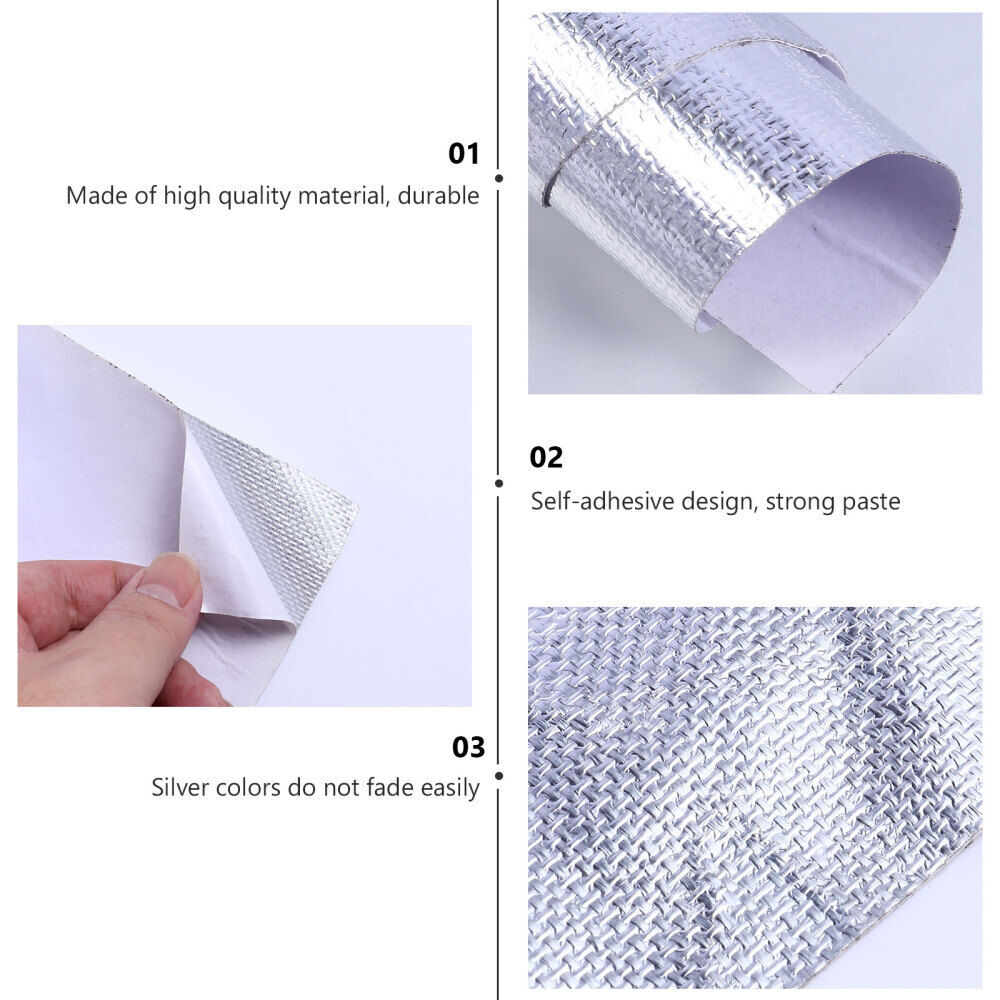 new Glass Fiber Aluminum Foil Self-Adhesive Tape Backing Heat Barrier koeek - KOEEK