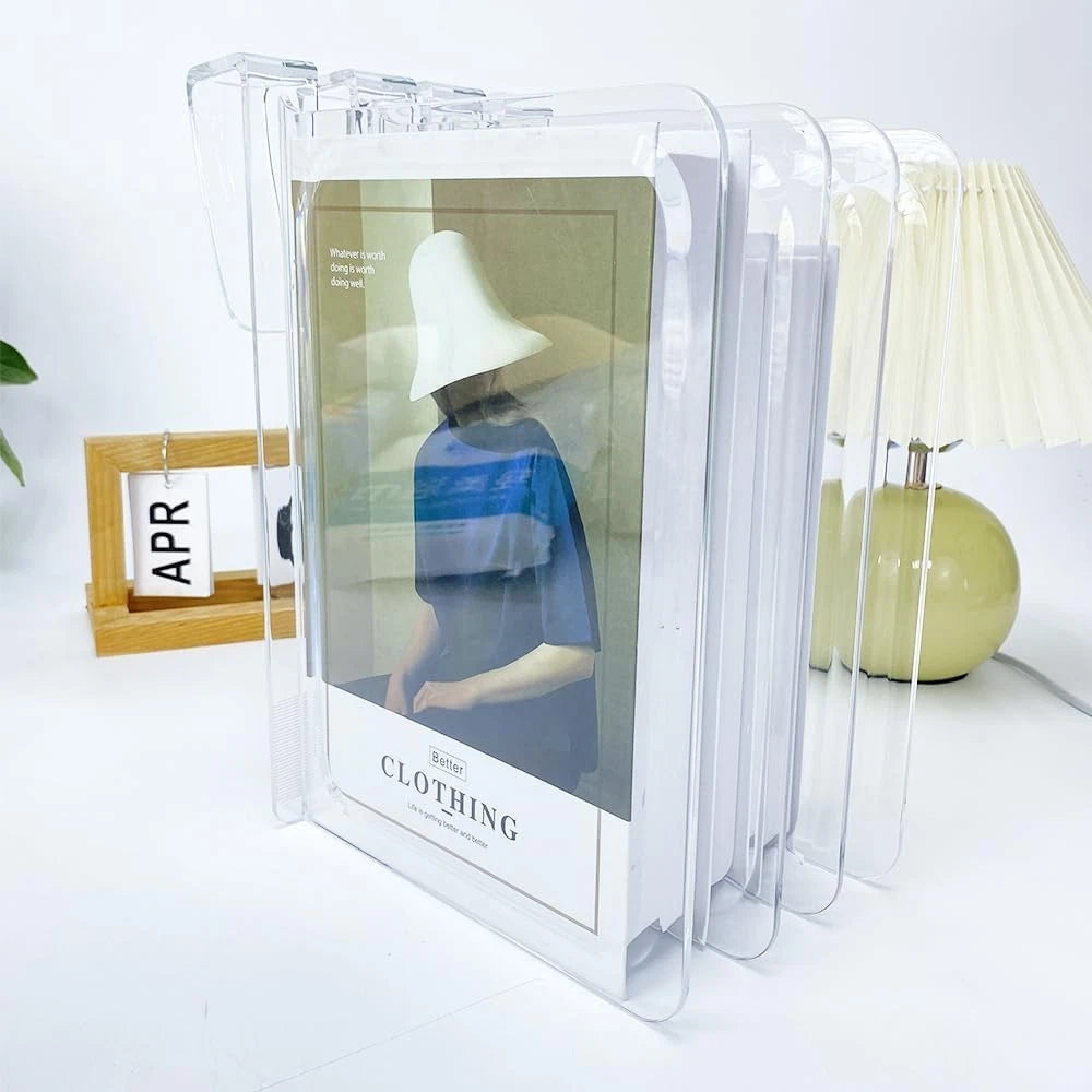 6-piece acrylic shelf divider set, suitable for wardrobe organization 07FC0E-D4 - KOEEK