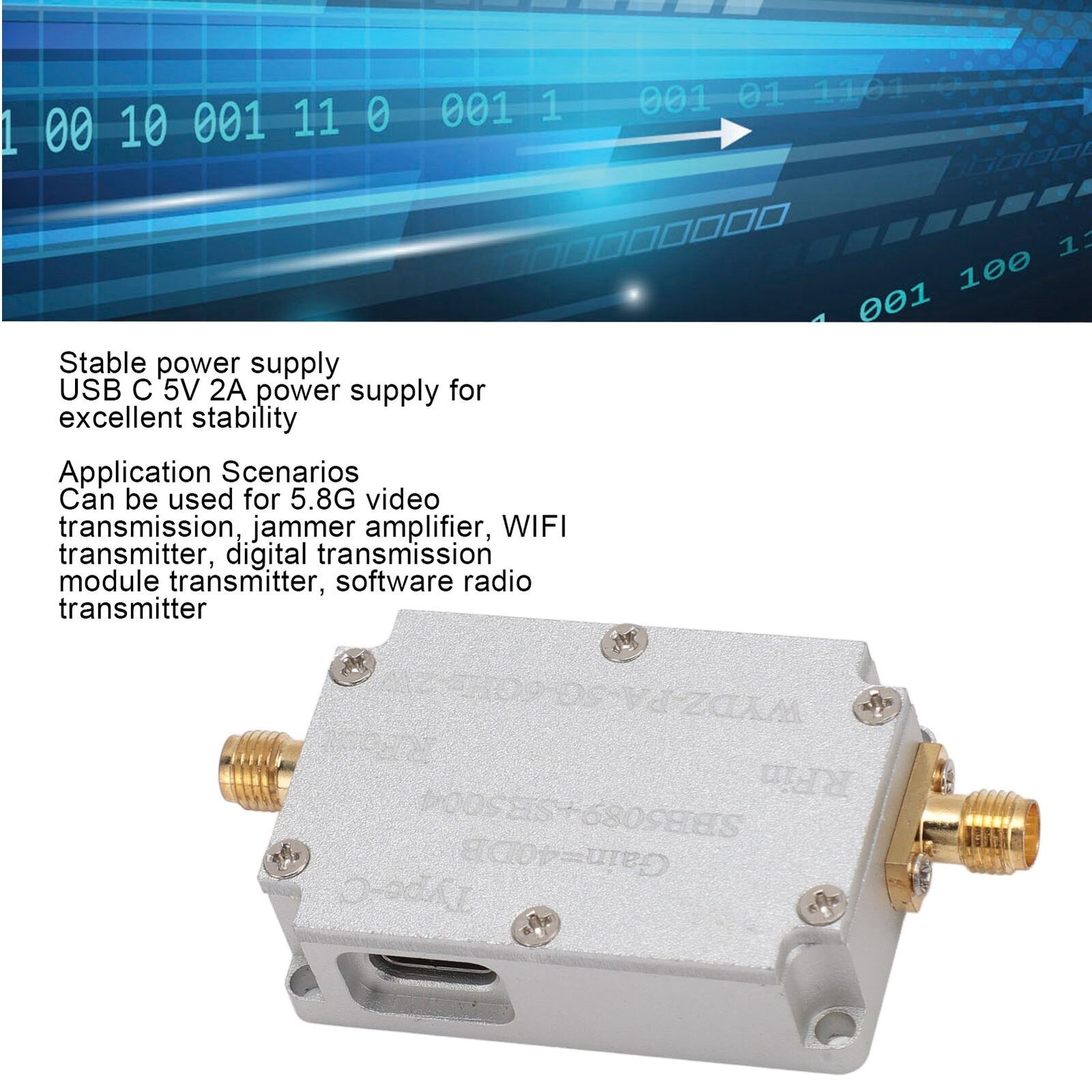 new 5G‑6GHz 2W RF Power Amplifier SBB5089 SE5004 High Gain Low Noise Amplifier For 5 koeek - KOEEK