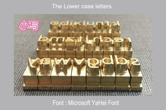 Custom brass alphabet letter   font stamp leather craft seal tool Heat Embosser 07FC0E-D4 - KOEEK