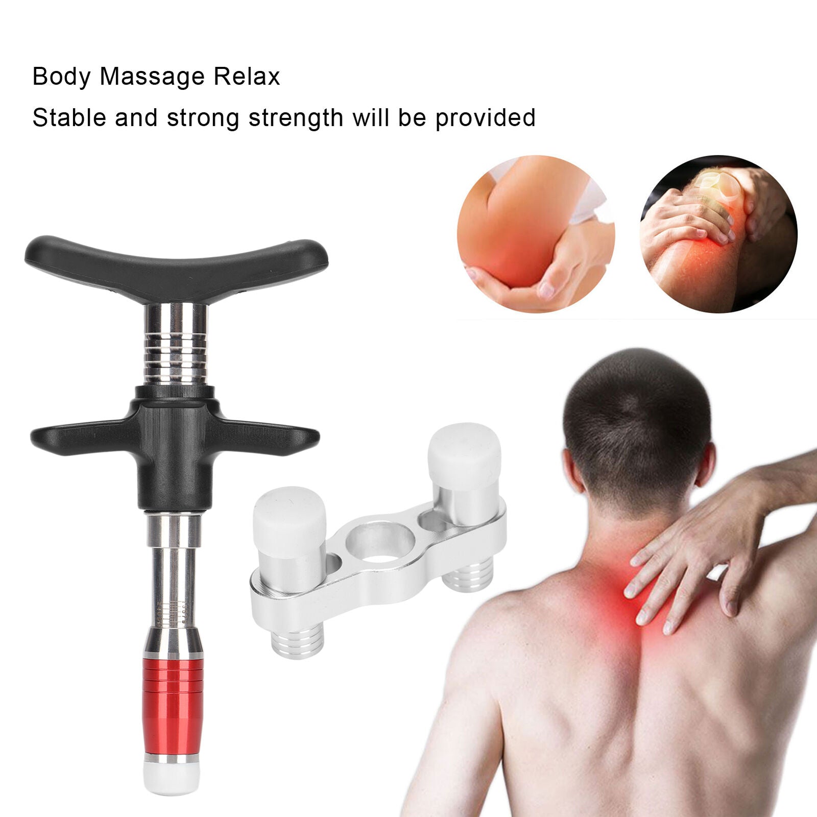 new Spinal Massager Single Head 10 Levels Spine Correction Spine Massage() HGF koeek - KOEEK