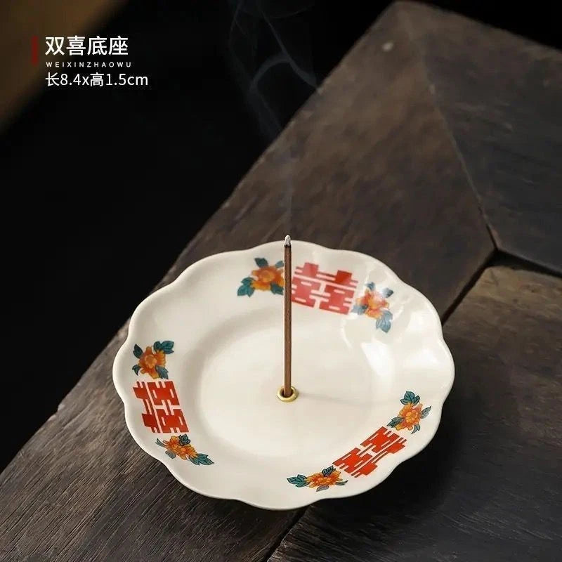 Stick Incense Holder Set Home Incense Burner Gift Chinese Style 07FC0E-D4 - KOEEK