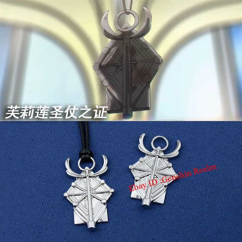Anime Frieren: Beyond Journey's End Scepter Badge Cosplay Pendant Necklace 07FC0E-D4 - KOEEK