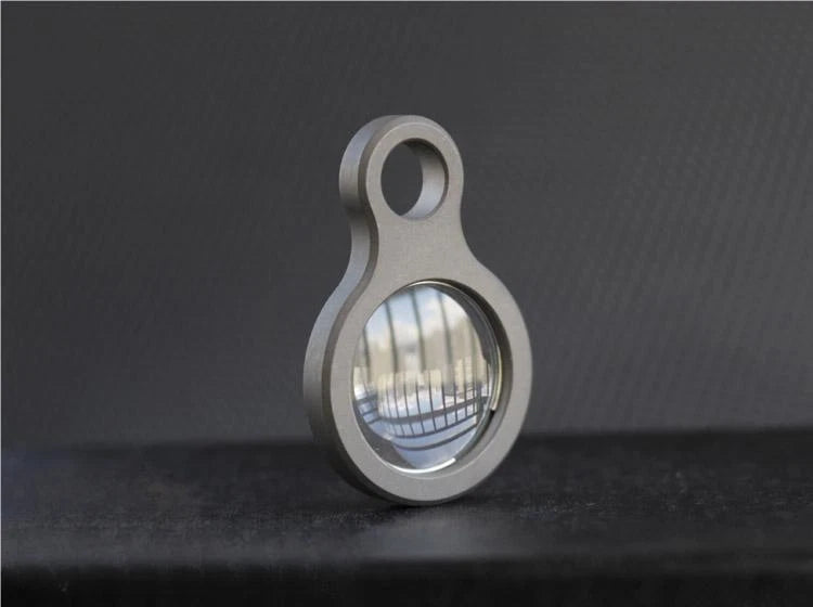 EDC Titanium Alloy Magnifier Glass Convex Lens Outdoor Portable EDC Multi Tools 07FC0E-D4 - KOEEK