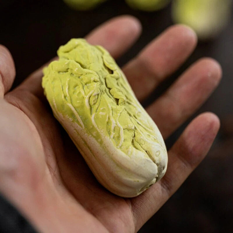Purple Clay Chinese Cabbage Tea Pet Ornament from Yixing 07FC0E-D4 - KOEEK
