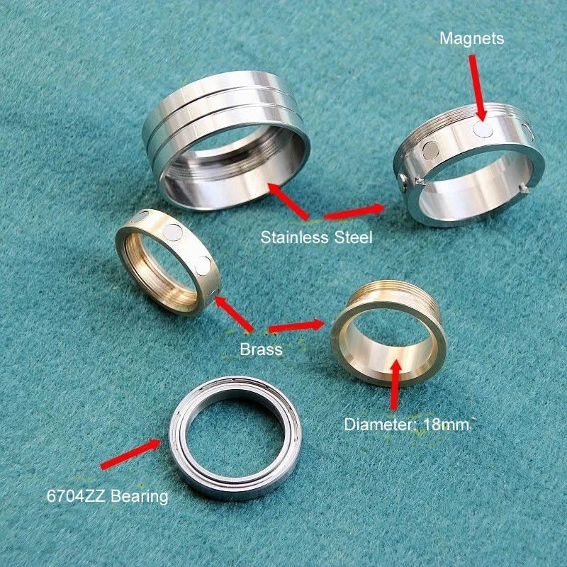 Mechanic Ring Fidget Slider Haptic Clicker EDC Toy Stress Relief Anti Anxiety 07FC0E-D4 - KOEEK