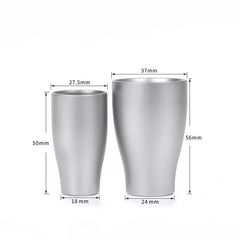 Pure Titanium Water Liquor Glass Drinking Tumbler Cup Mug Good Health Benefits 07FC0E-D4 - KOEEK
