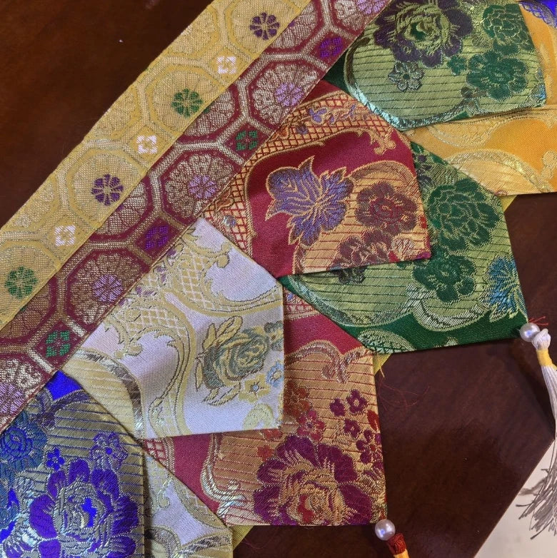 Tibetan Style Hanging Curtain Tablecloth Wall Fabric Buddhist Shrine Decoration 07FC0E-D4 - KOEEK