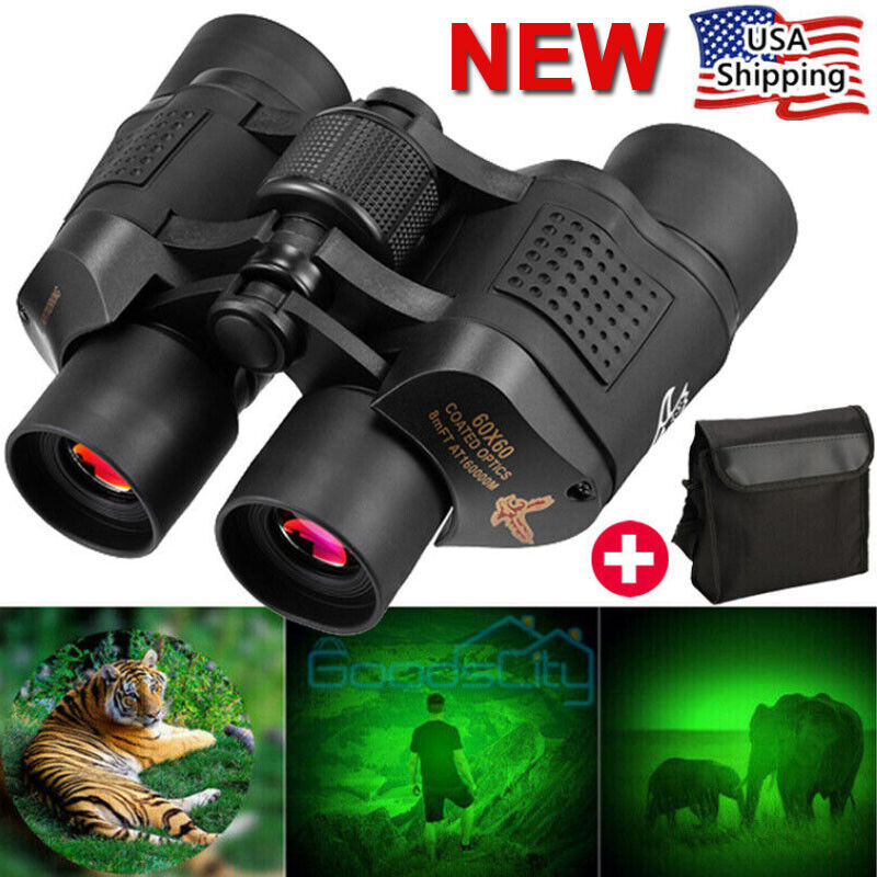 German Military Army 60x60 HD Binoculars - Day & Night Hunting