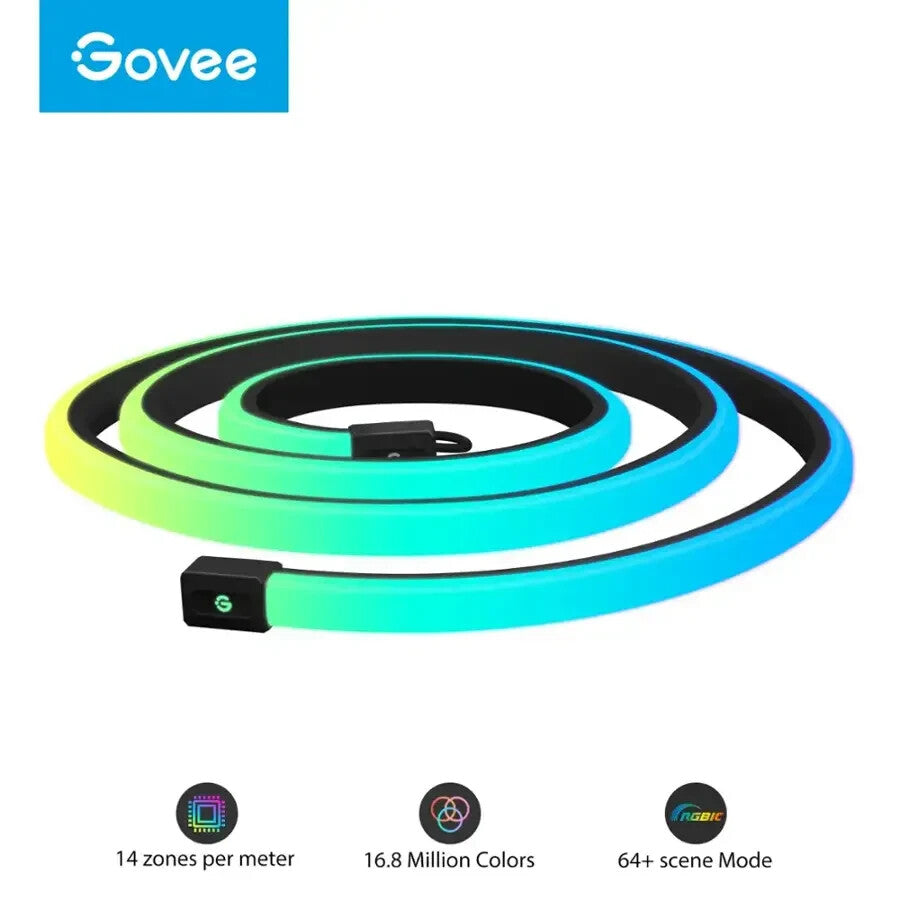 Govee - RGBIC LED Neon Rope Light for Desks 6.5ft - H61C2 - GOVEE - KOEEK