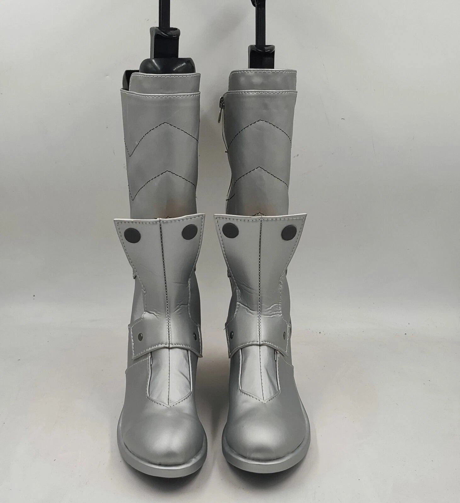 Kaiju No. 8 Kikoru Shinomiya Cosplay Shoes Silver Long Boots Costume Halloween 07FC0E-D4 - KOEEK