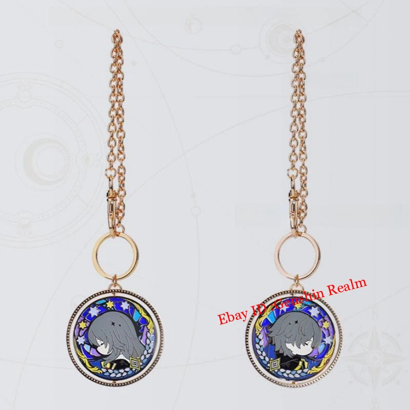 Anime Honkai: Star Rail Stelle/Caelus Double Sided Necklace Pendant Collection 07FC0E-D4 - KOEEK
